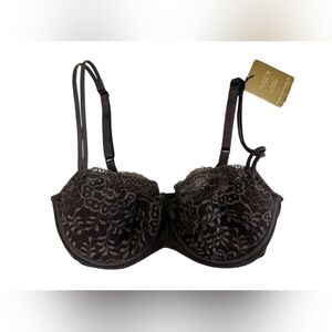 Marie Jo NWT Alessandra Toffee Bra Smokey Purple Lace Size 32D